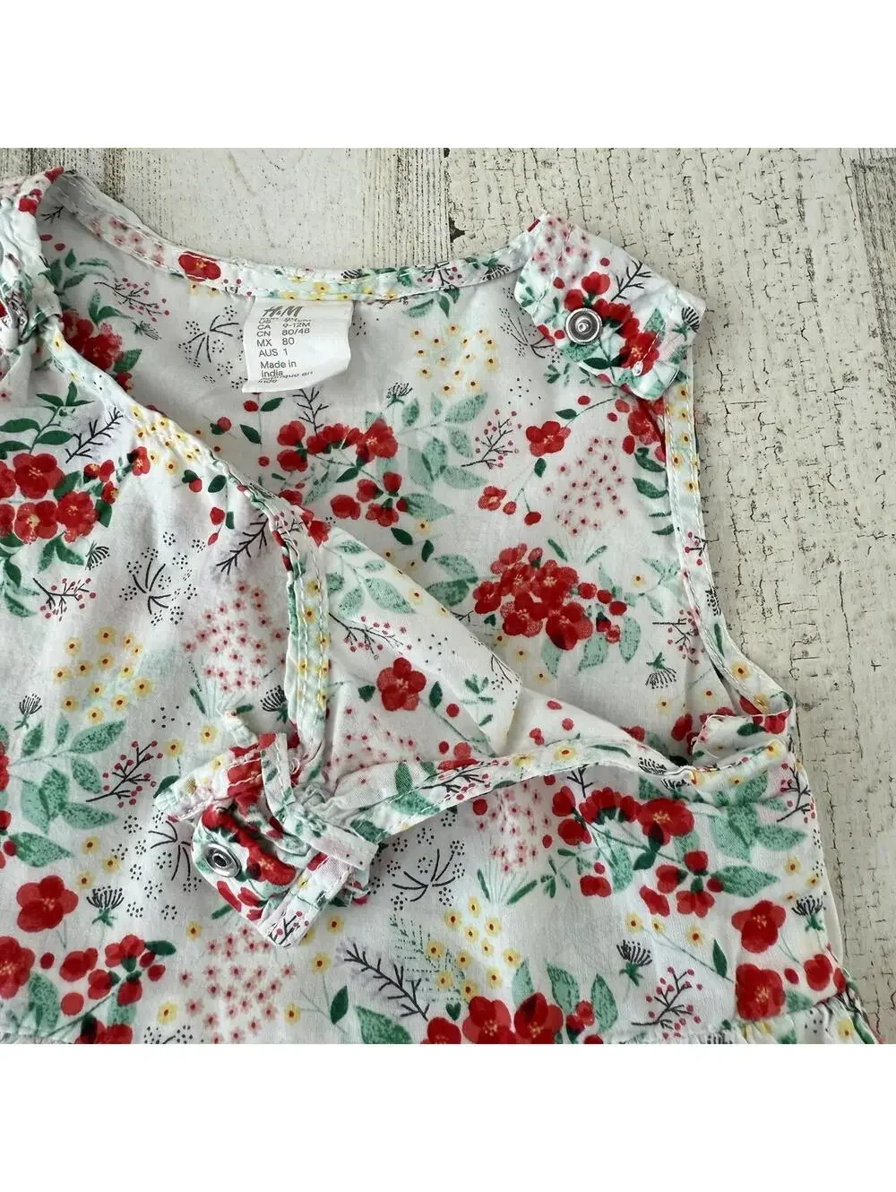 H&M Baby 9-12 Months Floral Lightweight Dress